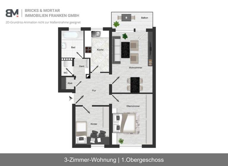 Wohnung zum Kauf 229.000 € 3 Zimmer 77,4 m² 1. Geschoss Ochenbruck Schwarzenbruck 90592