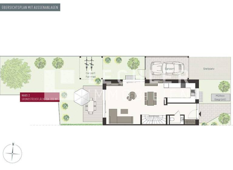 Doppelhaushälfte zum Kauf - Erstbezug 970.000 € 6 Zimmer 145 m² 222 m² Grundstück Kornwestheim 70806