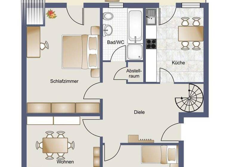 Maisonette zum Kauf 199.000 € 4 Zimmer 90 m² 3. Geschoss Stadtmitte Mönchengladbach 41061