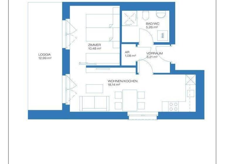 Wohnung zum Kauf - Erstbezug 257.720 € 2 Zimmer 35,4 m² 4. Geschoss Gries Graz,17.Bez.:Puntigam 8055