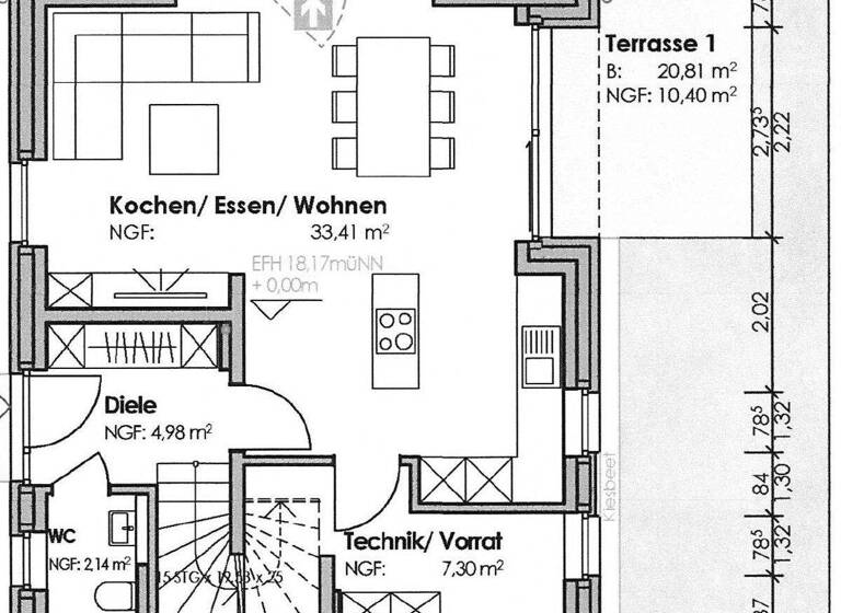 Doppelhaushälfte zur Miete - Erstbezug 1.500 € 5 Zimmer 135 m² 200 m² Grundstück Suderwick Bocholt 46399