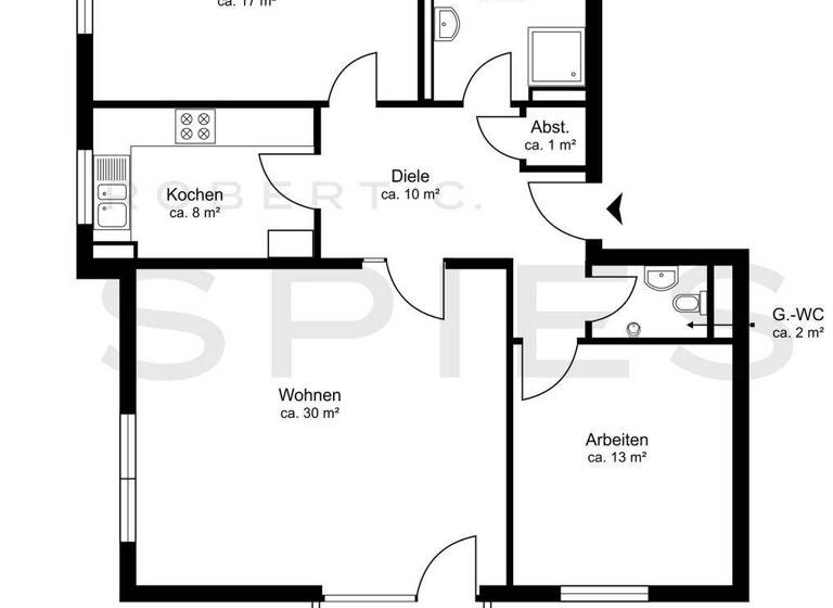 Wohnung zum Kauf 315.000 € 3 Zimmer 90 m² Sebaldsbrück Bremen 28329