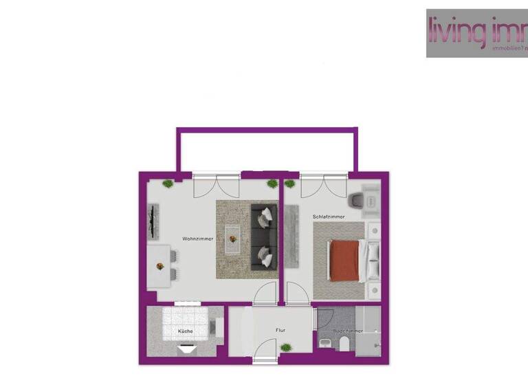 Wohnung zum Kauf 232.200 € 2 Zimmer 54 m² 1. Geschoss Mailing Ingolstadt 85055