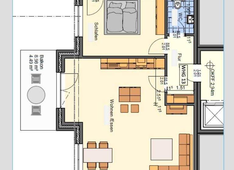 Wohnung zum Kauf provisionsfrei 279.000 € 2 Zimmer 80,1 m² Burhafe Wittmund / Leerhafe 26409