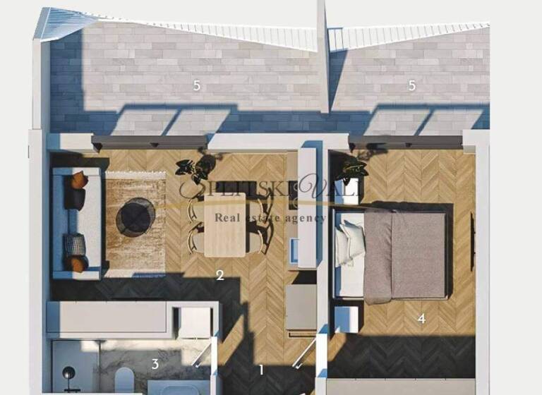 Studio zum Kauf 249.000 € 1 Zimmer 53 m² 1. Geschoss Split