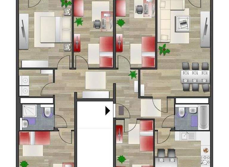 Wohnung zur Miete 759 € 6 Zimmer 124,4 m² 2. Geschoss Albert-Köhler-Str. 55 Morgenleite Chemnitz 09122