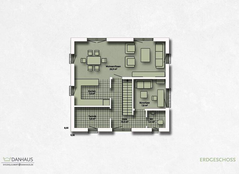 Einfamilienhaus zum Kauf provisionsfrei 667.200 € 5 Zimmer 140 m² 300 m² Grundstück Güls Koblenz 56072