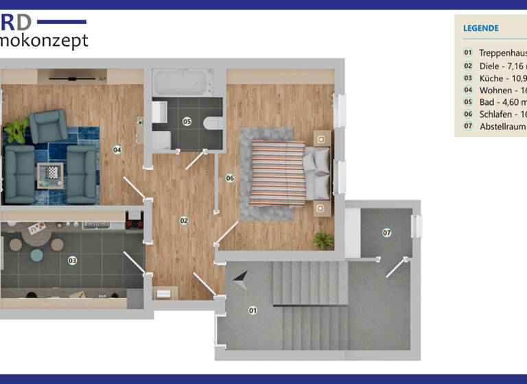 Wohnung zum Kauf 49.900 € 2 Zimmer 53,4 m² 1. Geschoss Plauensche Straße 146 Pforten Gera 07545