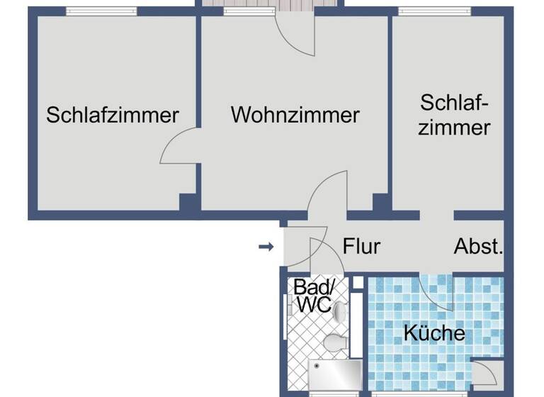 Wohnung zur Miete 511 € 3 Zimmer 59,8 m² Heinrich-Pierson-Straße 14 Oberzwehren Kassel 34132