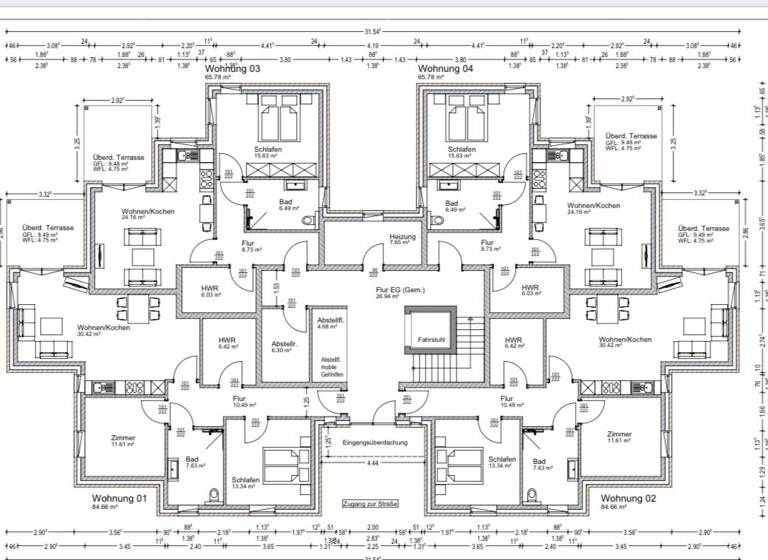 WG-Zimmer zur Miete 875 € 2 Zimmer 65 m² Geschoss EG/3 frei ab 01.07.2026 Owschlag 24811