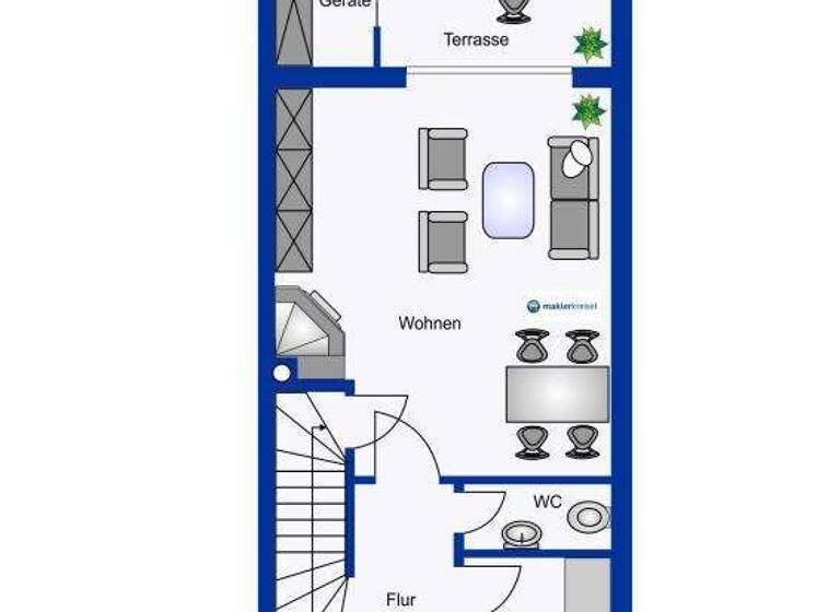 Reihenmittelhaus zum Kauf 298.000 € 3 Zimmer 61 m² 932 m² Grundstück Carolinensiel Wittmund / Carolinensiel 26409