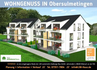 Wohnung zum Kauf provisionsfrei 281.700 € 2,5 Zimmer 57,2 m² 1. Geschoss Bruckgasse 6 Obersulmetingen Laupheim 88471