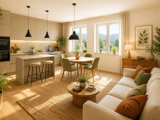 Terrassenwohnung zum Kauf - Neubau 470.000 € 4 Zimmer 91,9 m² 2. Geschoss frei ab sofort Lendorf 9811