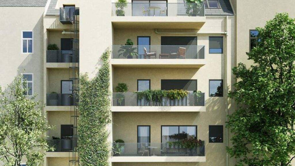 Terrassenwohnung zum Kauf - Erstbezug 439.000 € 1 Zimmer 42,5 m² 4. Geschoss Wien 1150