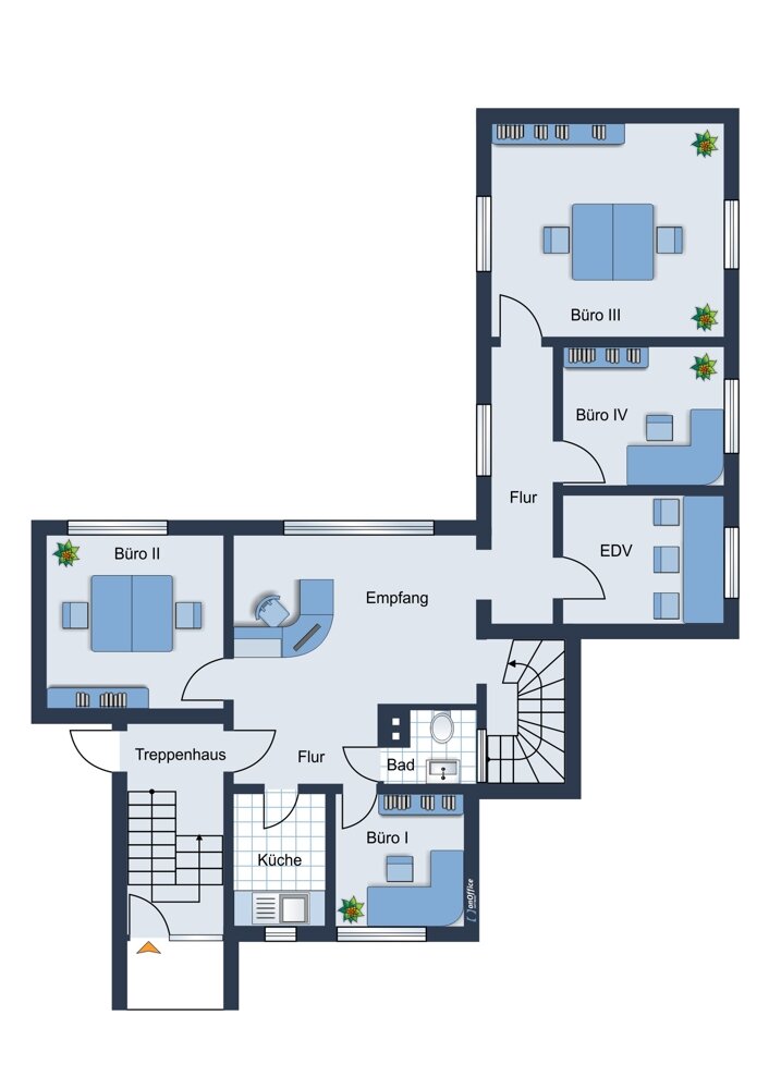 Bürofläche zur Miete 7,85 € 112 m²<br/>Bürofläche Tinsdaler Weg 177 Wedel 22880