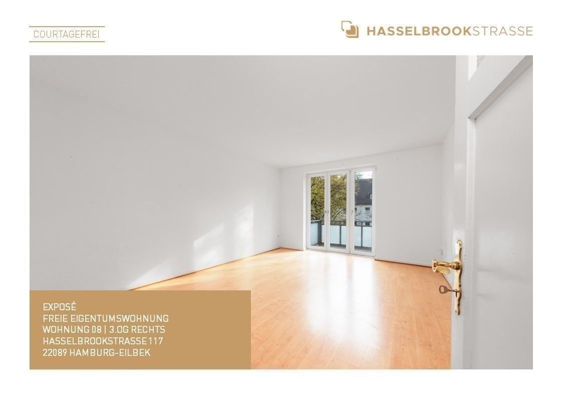 Wohnung zum Kauf provisionsfrei 370.000 € 4 Zimmer 72,9 m²<br/>Wohnfläche 3.<br/>Geschoss ab sofort<br/>Verfügbarkeit Hasselbrookstraße 117 Eilbek Hamburg 22089