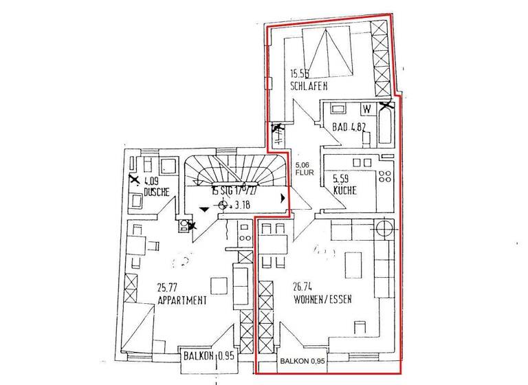 Wohnung zum Kauf provisionsfrei 169.000 € 2 Zimmer 58 m² 1. Geschoss Vogtstorstraße 3 Lahr Lahr/Schwarzwald 77933