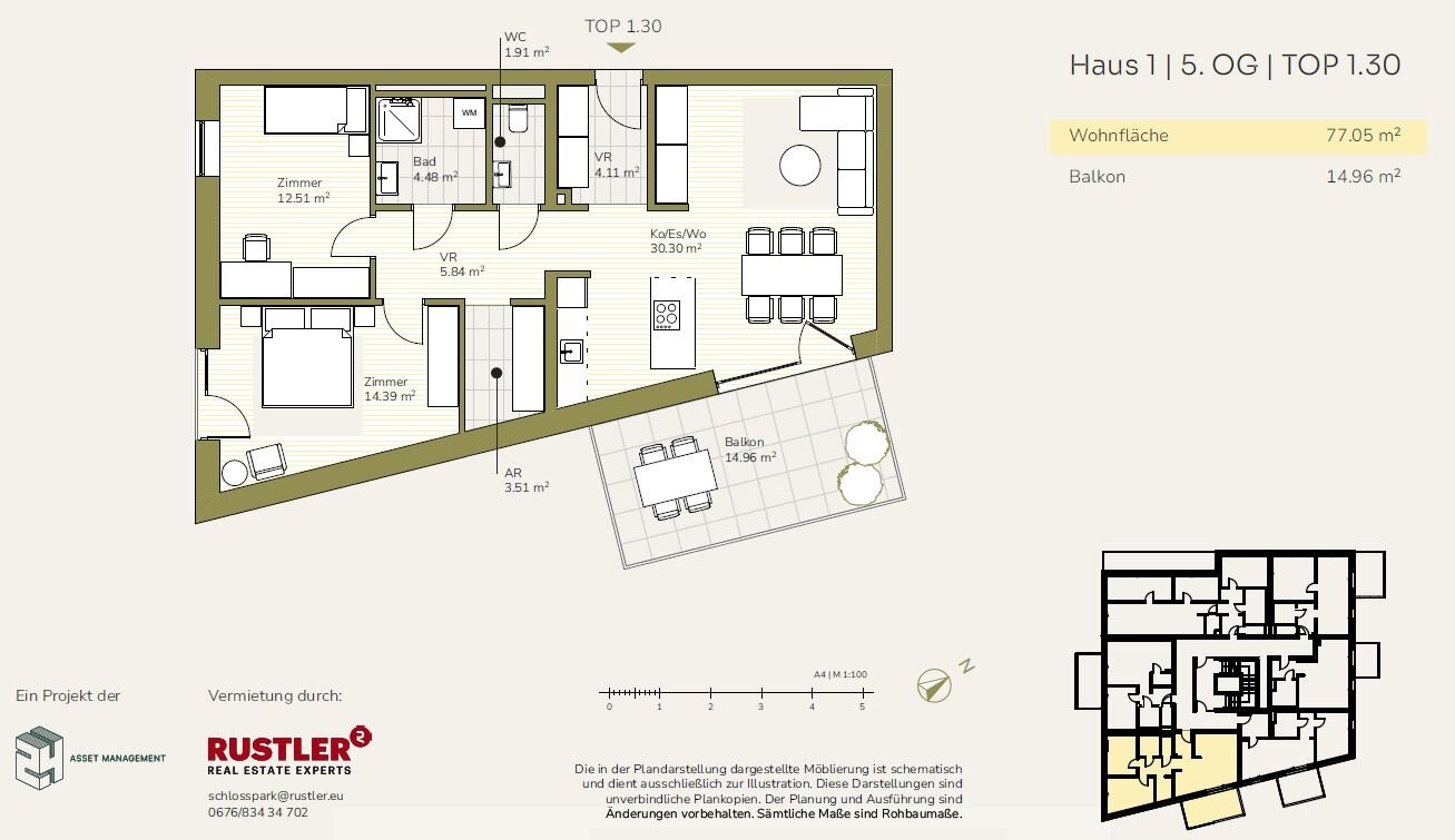 Wohnung zur Miete 808 € 3 Zimmer 77,1 m²<br/>Wohnfläche 01.09.2025<br/>Verfügbarkeit Straßgang Graz 8054