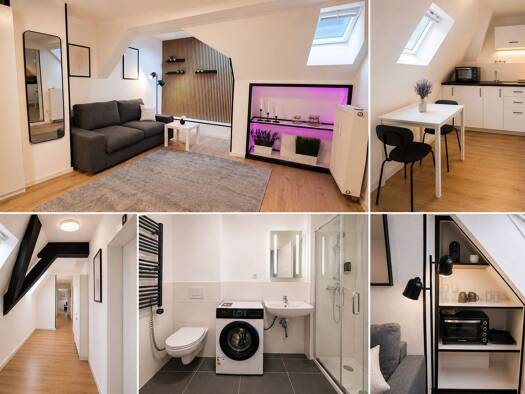 Wohnung zur Miete 850 € 1 Zimmer 36 m² Geschoss 3/3 frei ab sofort Rheinstraße 48 Mühlburg Karlsruhe 76185