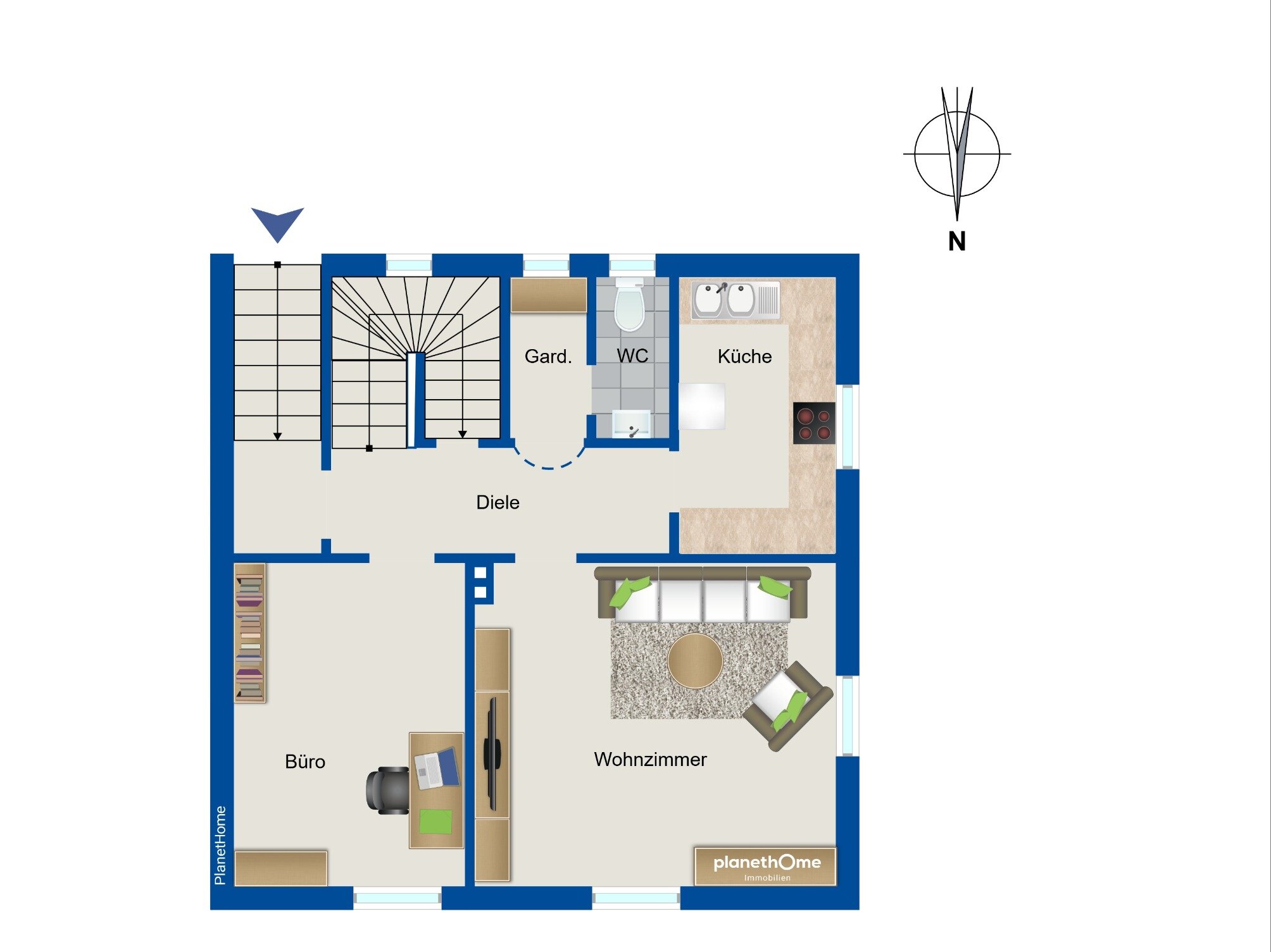 Doppelhaushälfte zum Kauf 4 Zimmer 108 m²<br/>Wohnfläche 599 m²<br/>Grundstück Harlaching München 81545