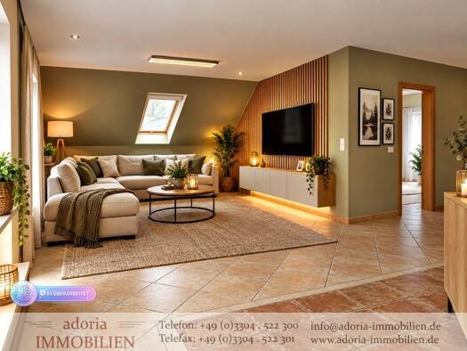 Wohnung zur Miete 1.250 € 3 Zimmer 121,9 m² 1. Geschoss Bötzow Oberkrämer 16727