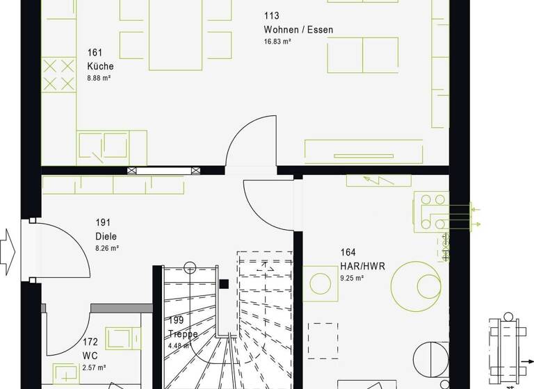 Einfamilienhaus zum Kauf provisionsfrei 593.569 € 4 Zimmer 105 m²<br/>Wohnfläche 305 m²<br/>Grundstück Weissach Weissach 71287