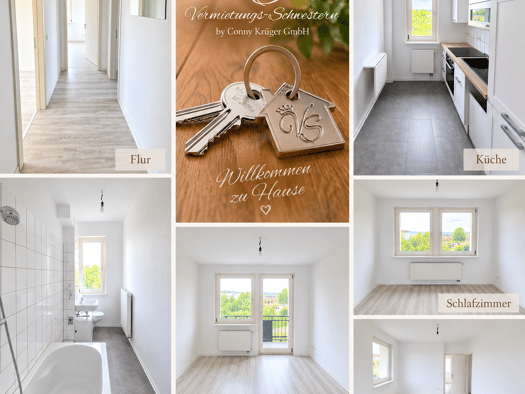 Wohnung zur Miete 385 € 3 Zimmer 59,8 m² frei ab sofort Geibelstraße 148 Gablenz Gablenz 09127