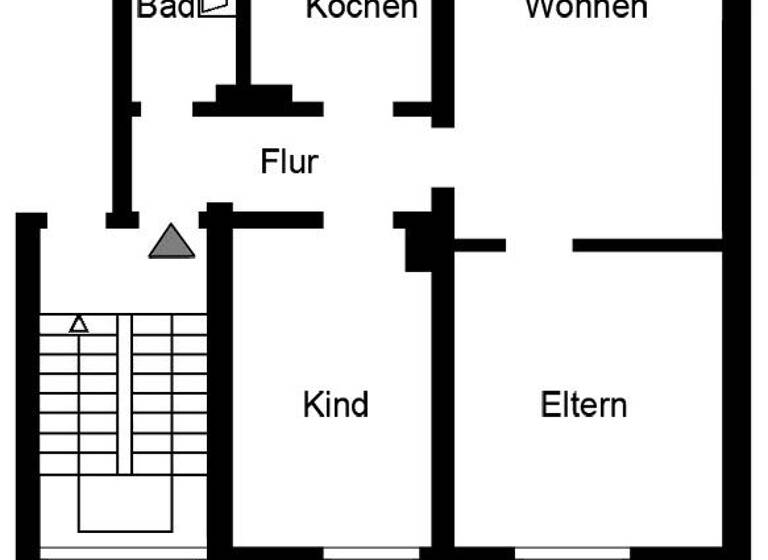 Wohnung zur Miete 625 € 3 Zimmer 58,6 m² 2. Geschoss frei ab 01.06.2026 Hildegardstr. 7 Dümpten Mülheim 45475