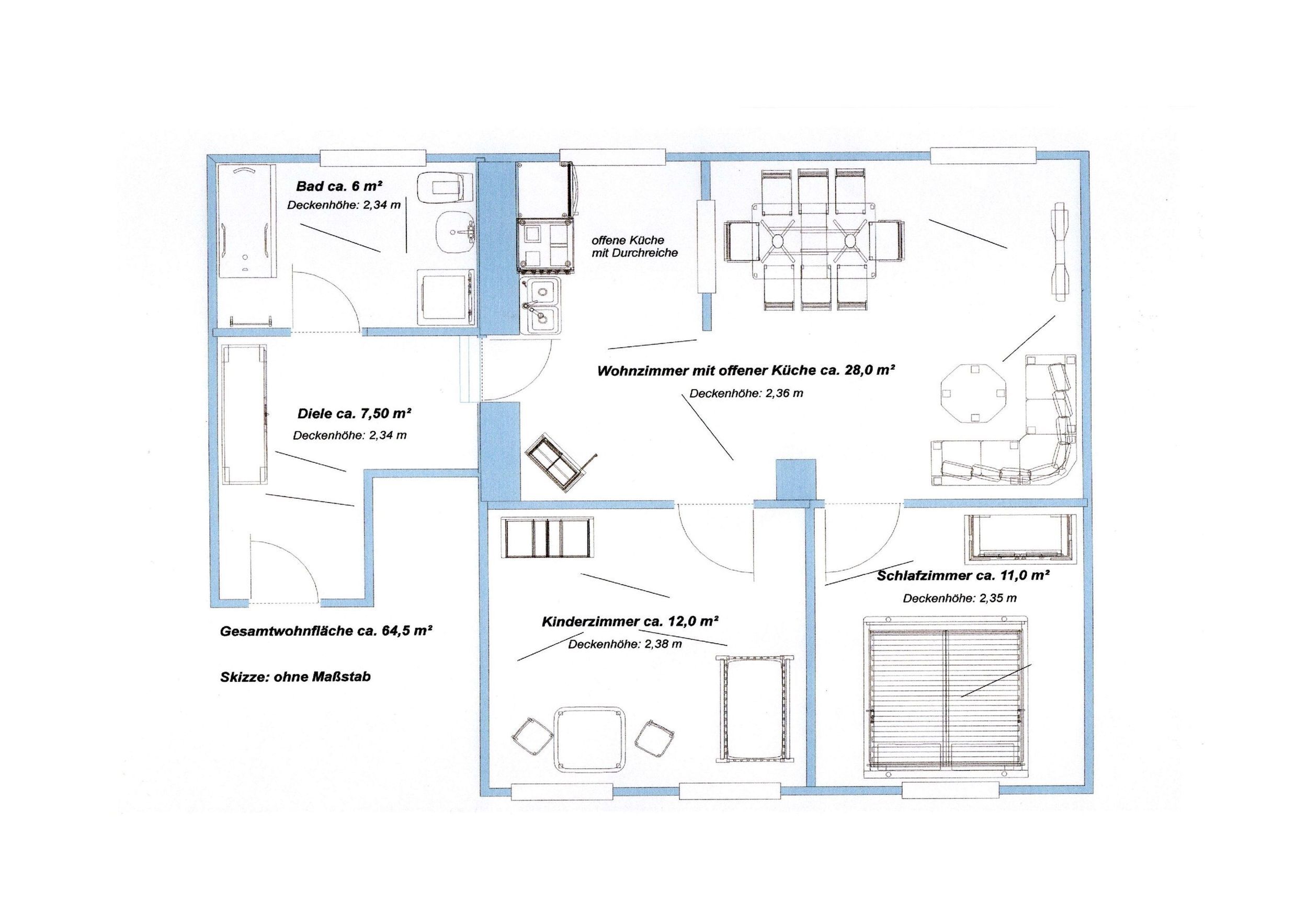 Wohnung zum Kauf 59.000 € 3 Zimmer 65 m²<br/>Wohnfläche EG<br/>Geschoss ab sofort<br/>Verfügbarkeit Nikolaivorstadt Görlitz 02826