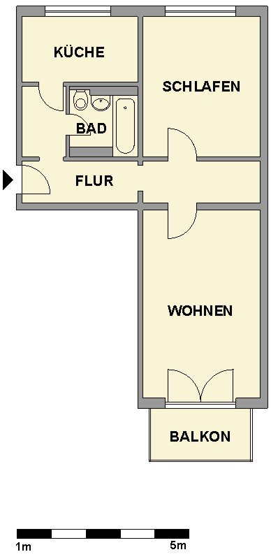 Wohnung zur Miete 334 € 2 Zimmer 56,7 m²<br/>Wohnfläche 2.<br/>Geschoss Stollberger Str. 37 Kapellenberg 812 Chemnitz 09119