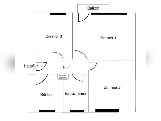 Wohnung zur Miete Tauschwohnung 375 € 2,5 Zimmer 54 m² 2. Geschoss Kücknitz Lübeck 23569
