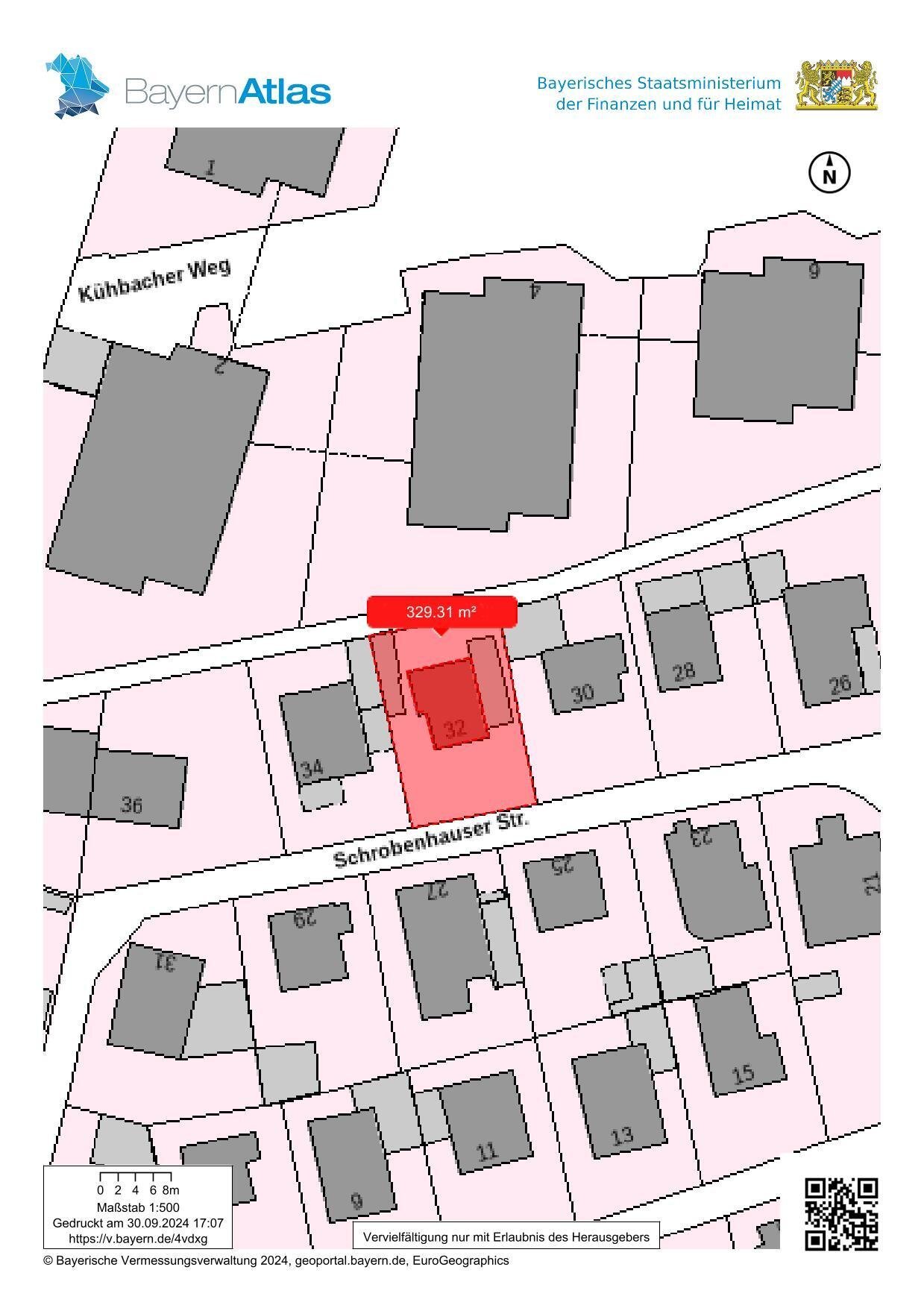 Grundstück zum Kauf 269.900 € 330 m²<br/>Grundstück Schrobenhauser Straße 32 Oberhausen - Nord Augsburg 86154