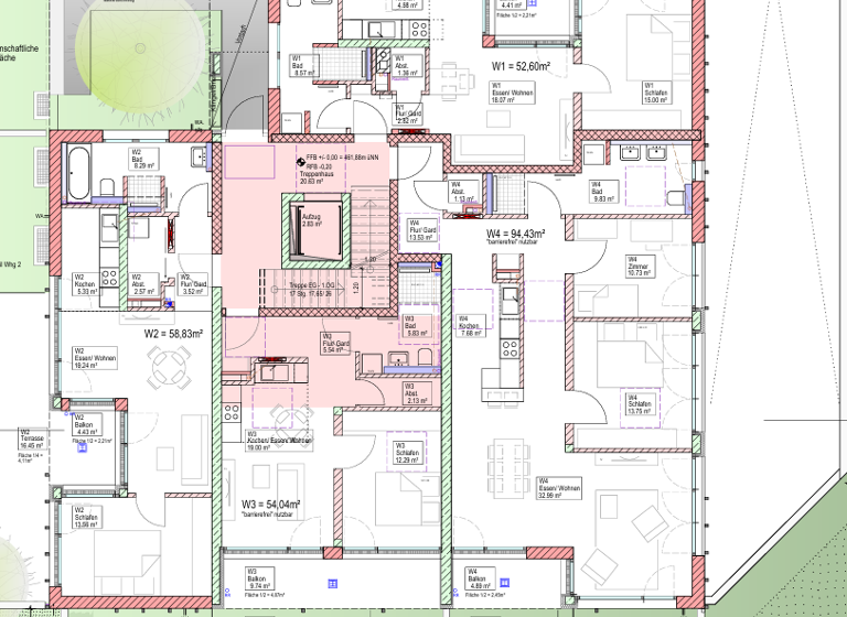 Wohnung zum Kauf - Erstbezug provisionsfrei 460.300 € 3 Zimmer 92 m² 2. Geschoss frei ab 01.10.2027 Langenau Langenau , Württ 89129
