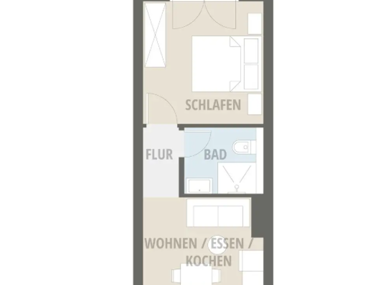 Wohnung zum Kauf provisionsfrei 240.800 € 2 Zimmer 43 m² 2. Geschoss Werner-von-Siemens-Allee 10 Röthenbach Röthenbach an der Pegnitz 90552