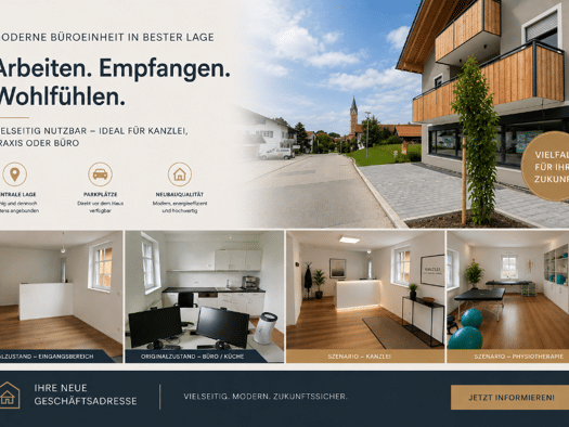 Bürofläche zum Kauf provisionsfrei 375.000 € 1 Zimmer 76 m² Bürofläche Fridolfing Fridolfing 83413