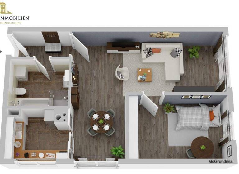 Wohnung zum Kauf 227.500 € 2 Zimmer 59,3 m² 3. Geschoss Ettlingen 76275