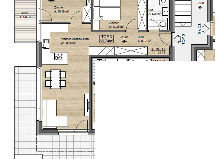 Wohnung zum Kauf - Erstbezug 493.000 € 3 Zimmer 65,7 m² Birgitz 6092