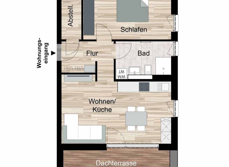 Penthouse zum Kauf - Erstbezug provisionsfrei 252.000 € 2 Zimmer 59,9 m² 3. Geschoss frei ab sofort Am Schüßler Ronshausen 36217