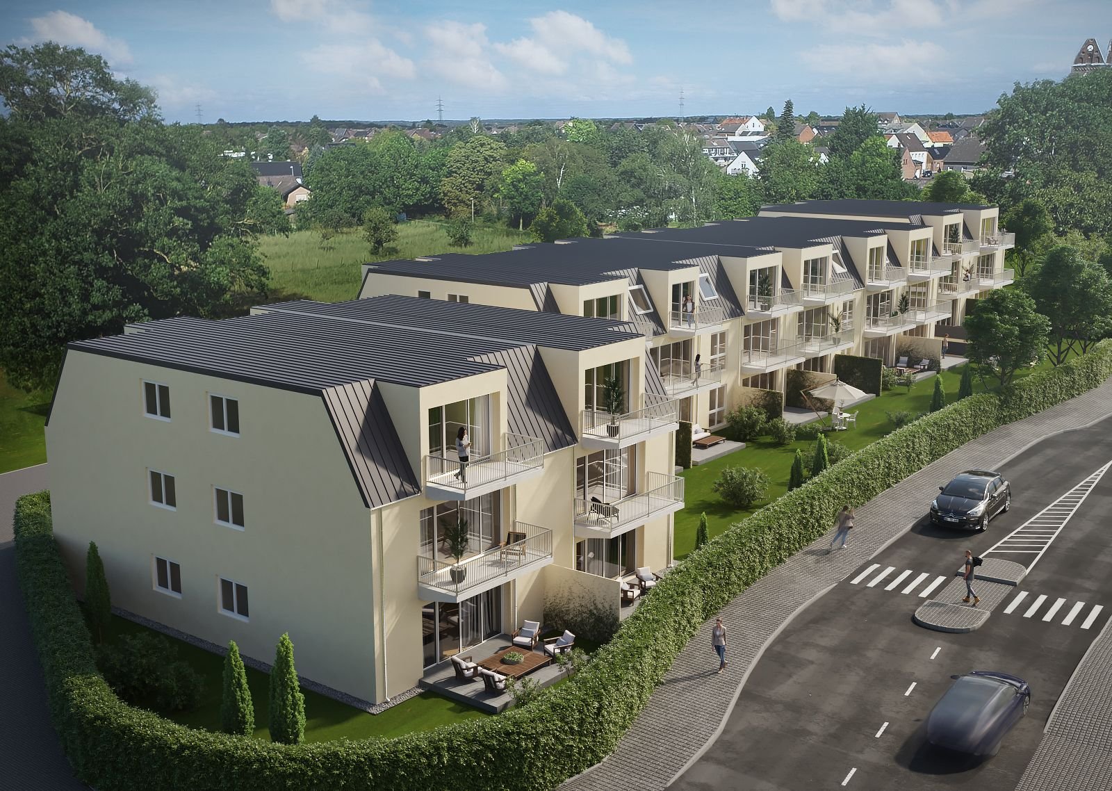 Terrassenwohnung zur Miete 1.590 € 3 Zimmer 98 m²<br/>Wohnfläche 1.<br/>Geschoss ab sofort<br/>Verfügbarkeit Weilerswister Straße 12 und 14 Friesheim Erftstadt 50374