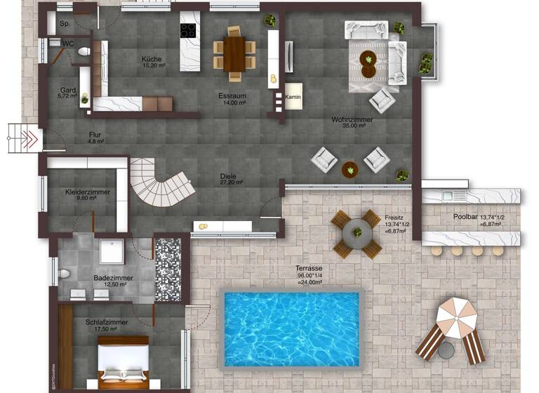 Einfamilienhaus zum Kauf 849.000 € 8 Zimmer 253 m² 959 m² Grundstück Kernstadt Nord Peine 31224