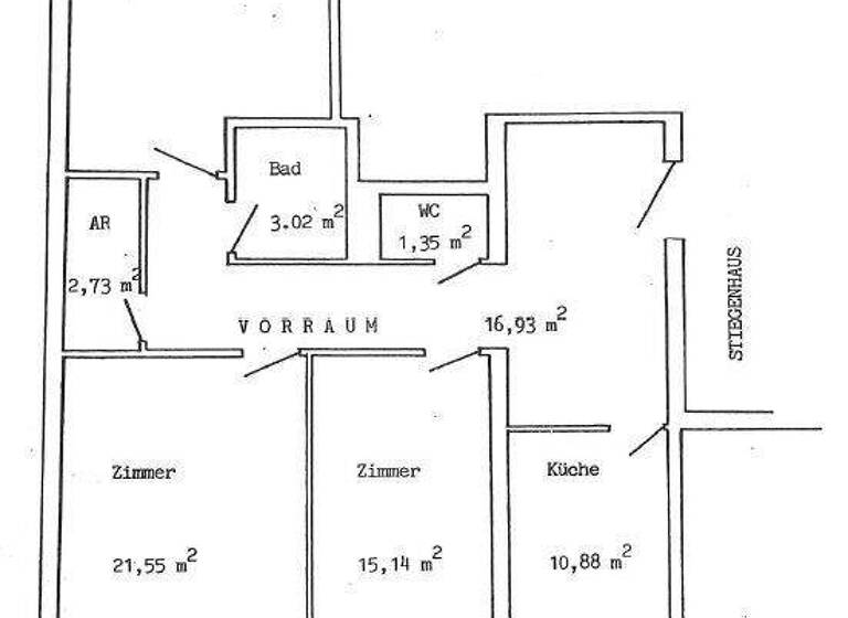 Wohnung zum Kauf 535.000 € 3 Zimmer 95 m² 4. Geschoss Wien 1080