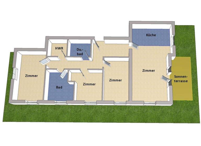 Terrassenwohnung zum Kauf 740.000 € 4 Zimmer 100 m² Hermsdorf Berlin 13467