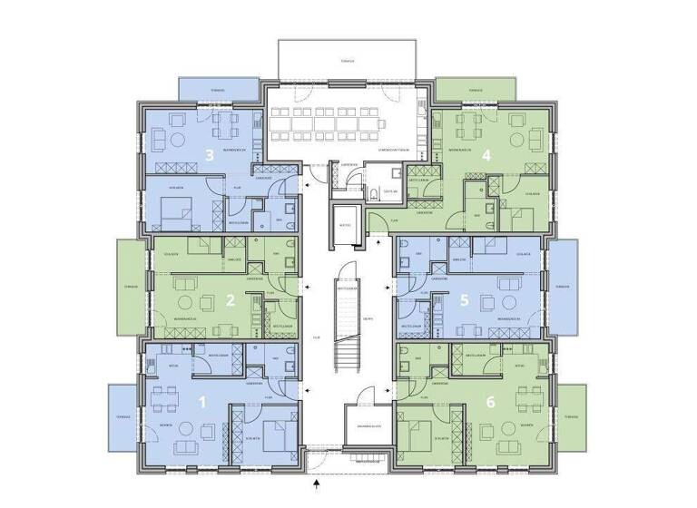 Wohnung zur Miete als Kapitalanlage geeignet 545 € 2 Zimmer 50,7 m² teilbar ab 50,7 m² Augustfehn I Apen 26689