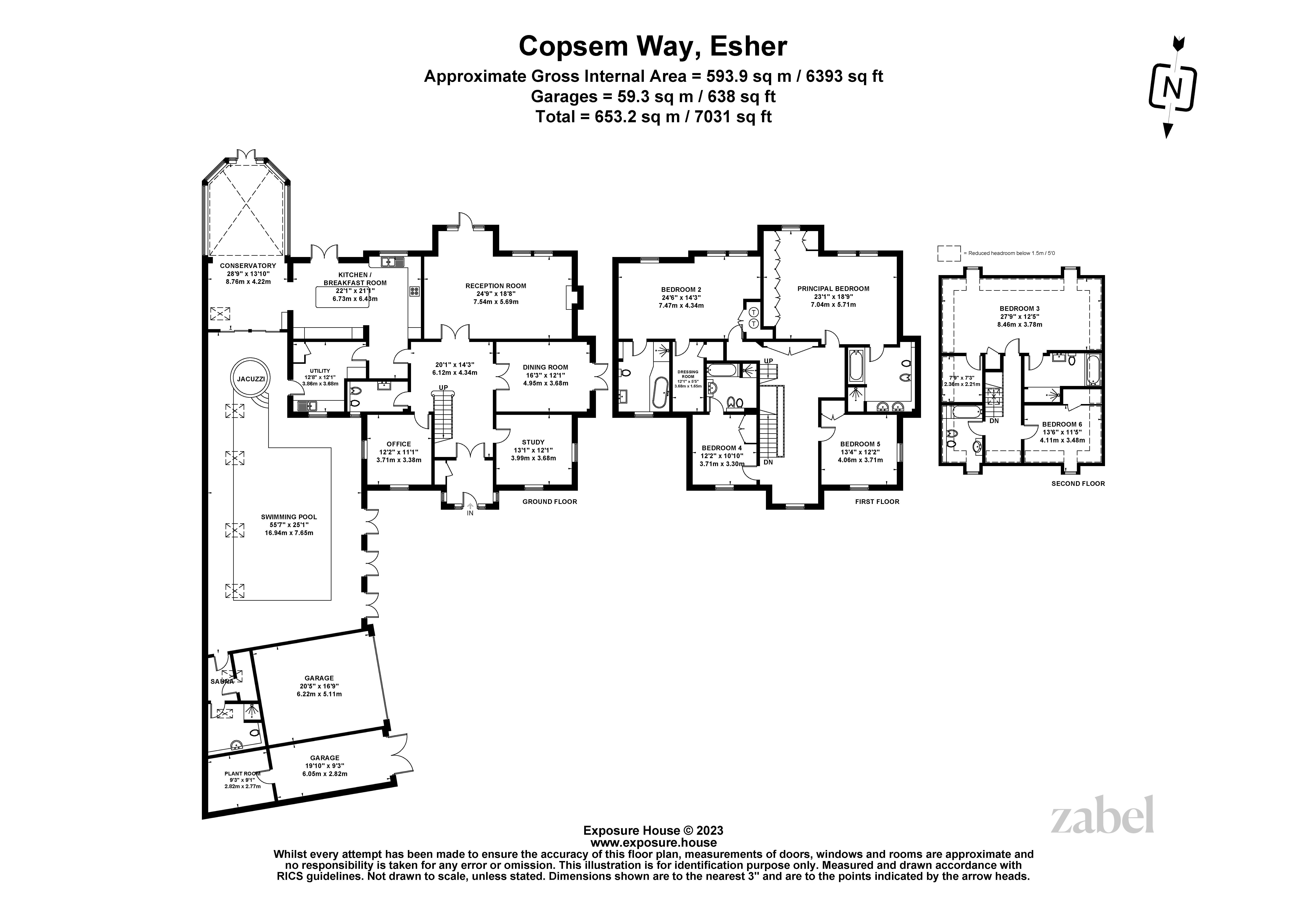 Haus zum Kauf provisionsfrei 3.232.710 € 8 Zimmer 653,2 m²<br/>Wohnfläche Elmbridge KT10 9ER