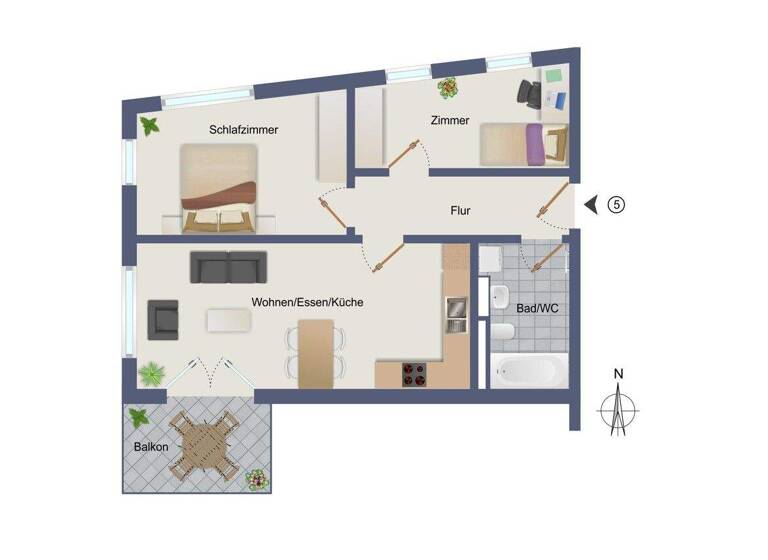 Wohnung zum Kauf - Erstbezug provisionsfrei 417.900 € 3 Zimmer 63,5 m² frei ab 31.07.2027 Bogenstraße 12 Asperg 71679