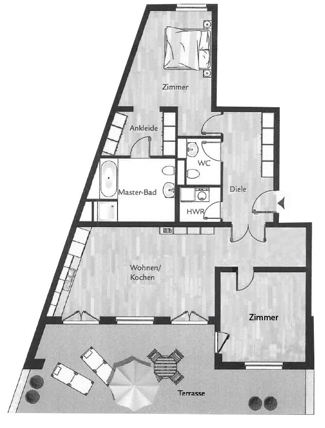 Studio zur Miete 1.950 € 3 Zimmer 110 m²<br/>Wohnfläche Elisabeth-Mara-Straße 3 Mitte Berlin 10117