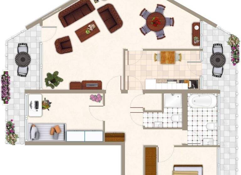 Wohnung zur Miete 1.400 € 3 Zimmer 96,2 m² 6. Geschoss frei ab sofort Westhoven Köln 51149