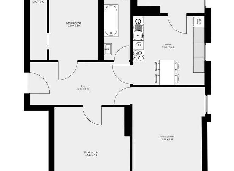 Wohnung zur Miete 1.190 € 4 Zimmer 95 m² 3. Geschoss Ernst-Kohl-Straße 8 Nordvorstadt Weimar 99423