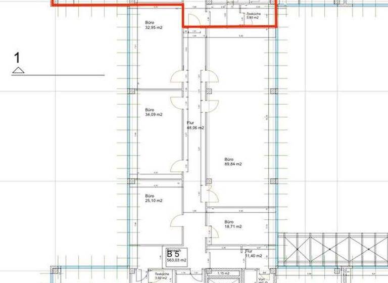 Bürogebäude zur Miete 16,50 € 2 Zimmer 290 m² Bürofläche teilbar ab 65 m² Germering 82110