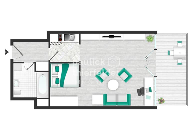 Studio zum Kauf 235.000 € 1 Zimmer 47 m² 3. Geschoss Zentrum-West Leipzig 04109